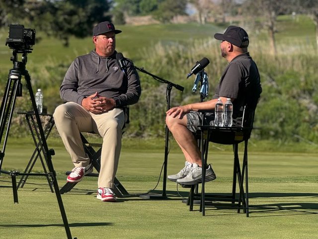 On The Mic With Mike recording on a golf course